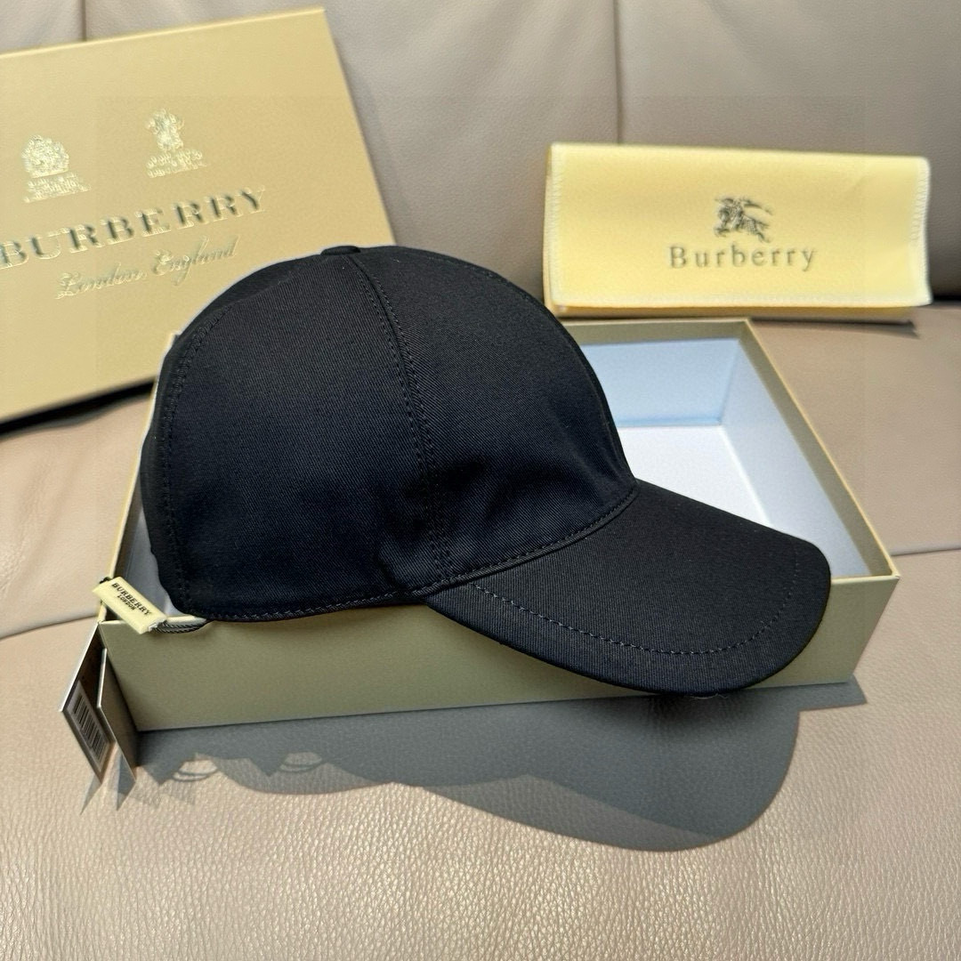 Burberry cotton gabardine baseball cap.