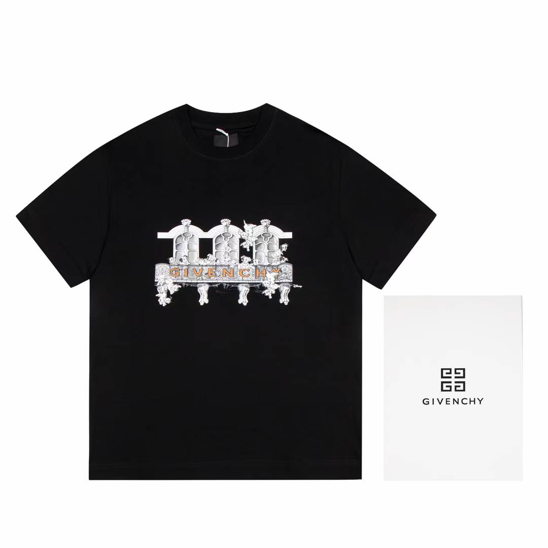 givenchy cotton-jersey T-shirt Black with a graphic print