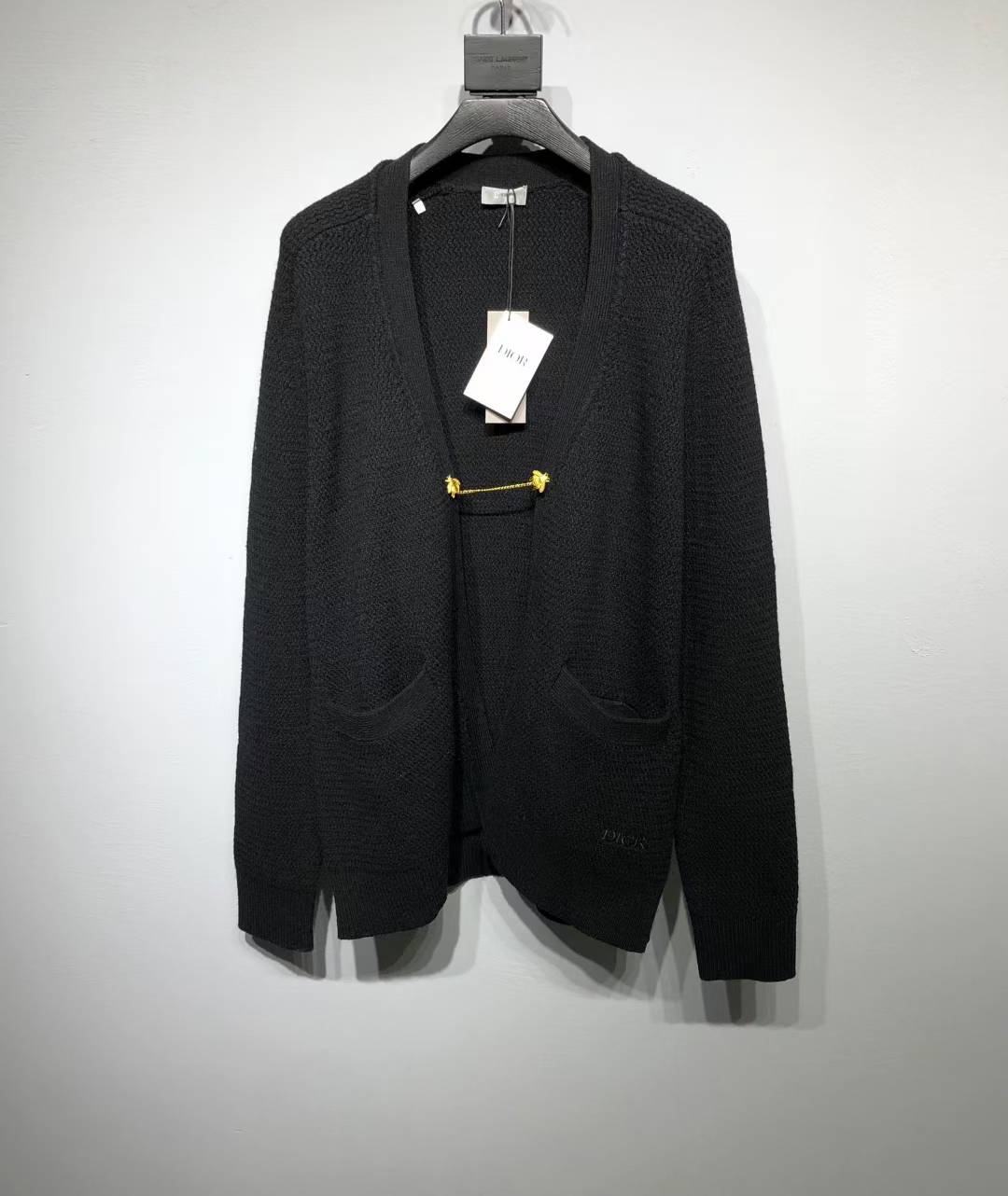 Dior Bee Wool and Alpaca Chunky Cardigan