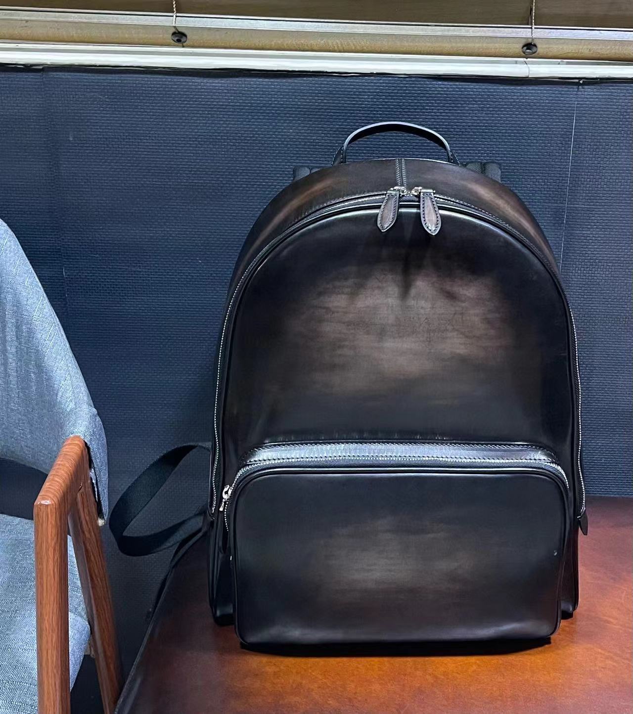 Berluti Time Off Scritto leather backpack bag