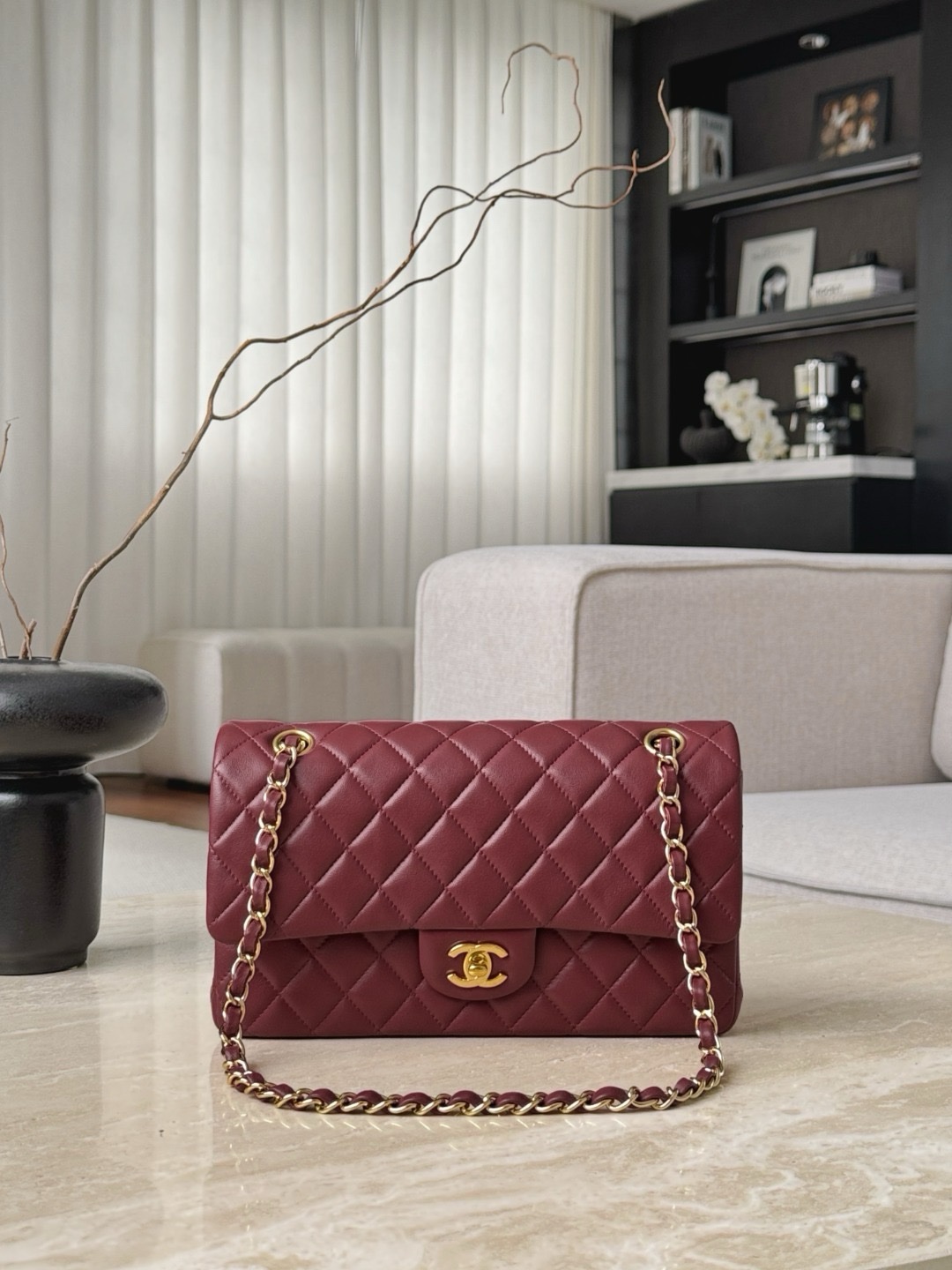 Chanel CF Bags Code 10541 CF25CM Lambskin Size 15.5×25.5×6.5cm