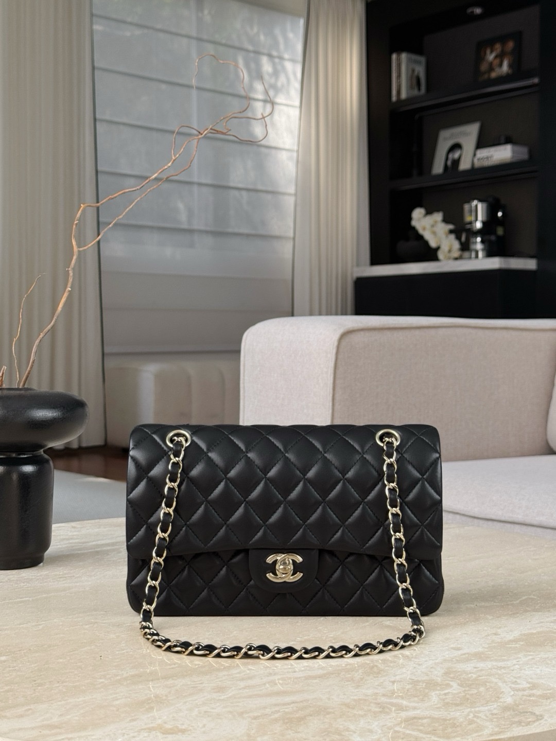 Chanel CF Bags Code 10545 CF25CM Lambskin Size 15.5×25.5×6.5cm