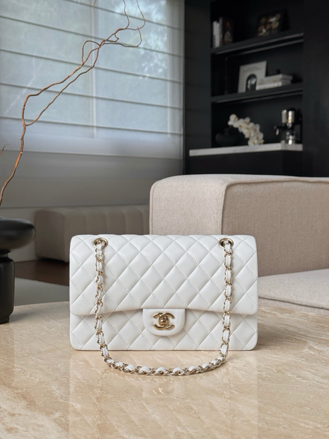Chanel CF Bags Code 10506 CF25CM Lambskin Size 15.5x25x6