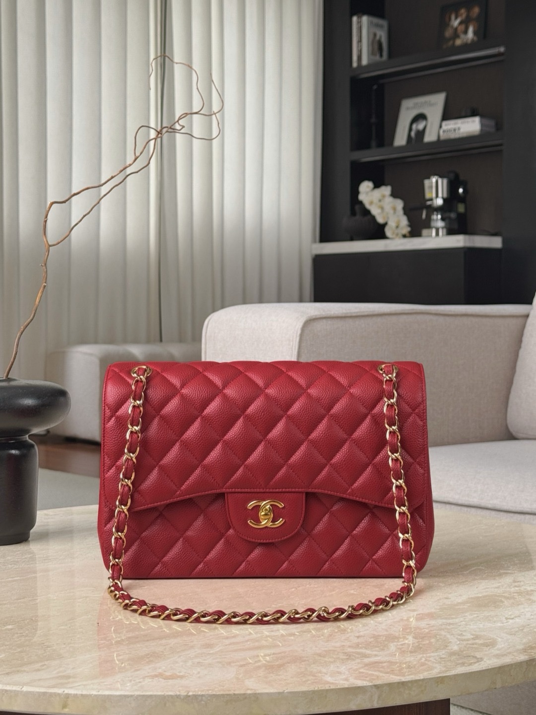 Chanel CF Bags Code 10492 CF30CM Caviar Size 19.5x30x10cm