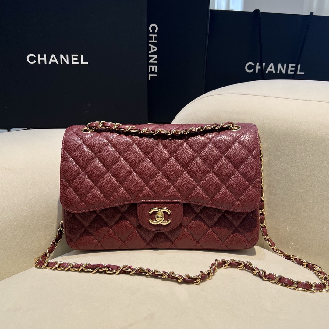 Chanel CF Bags Code 10489 CF30CM Caviar Size 19.5x30x10cm