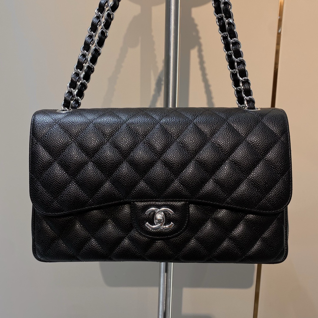 Chanel CF Bags Code 10487 CF30CM Caviar Size 19.5x30x10cm