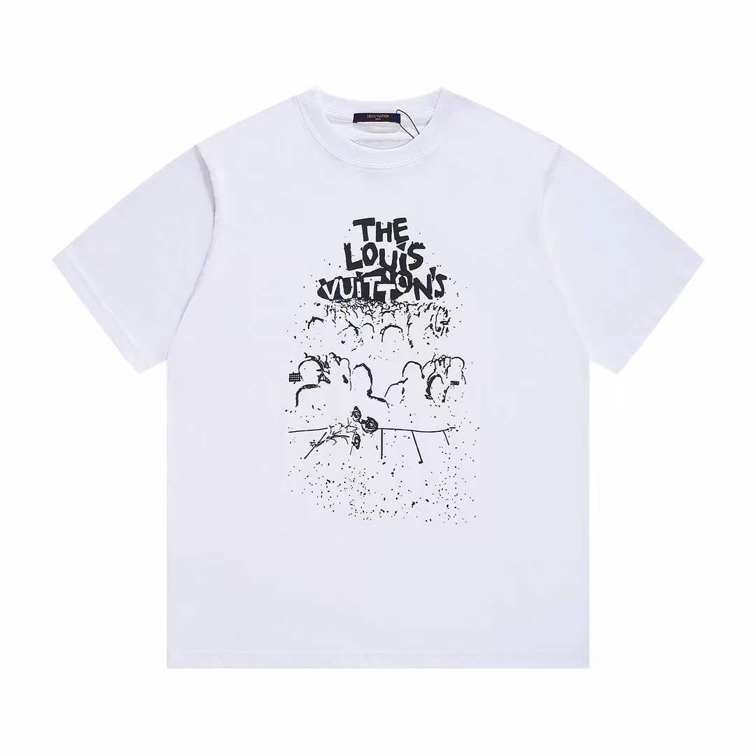 LV Concert Print Inside Out Cotton T-shirt.