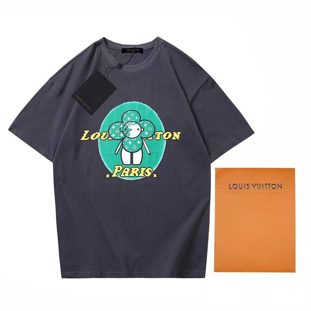 LV graphic print T-shirt.