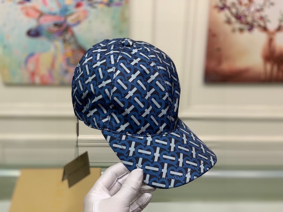 Burberry TB Monogram Navy Baseball Cap