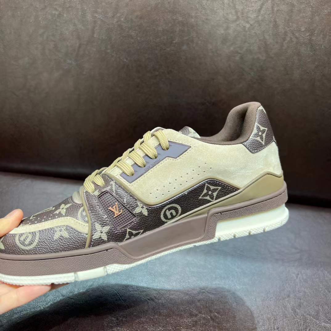 LV Trainer 'Mocha Multi-Color Monogram' sneakers