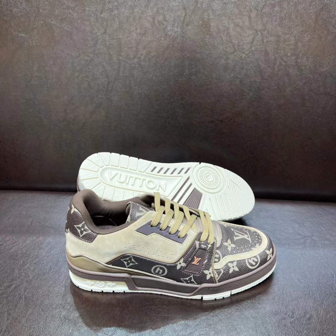 LV Trainer 'Mocha Multi-Color Monogram' sneakers