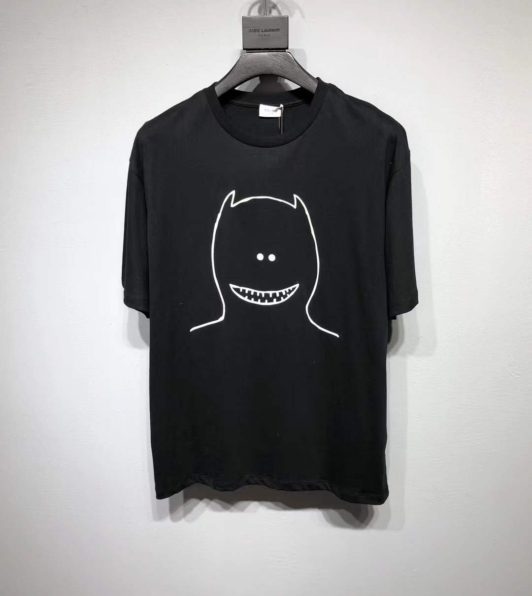 Celine x Scott Daniel Ellison Graphic Print T-Shirt Black
