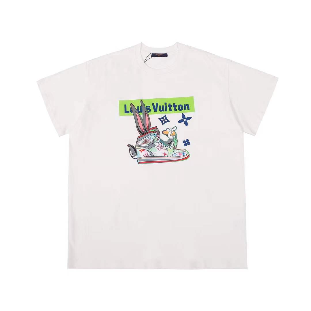 LV Short-Sleeved Crew Neck T-Shirt for Men