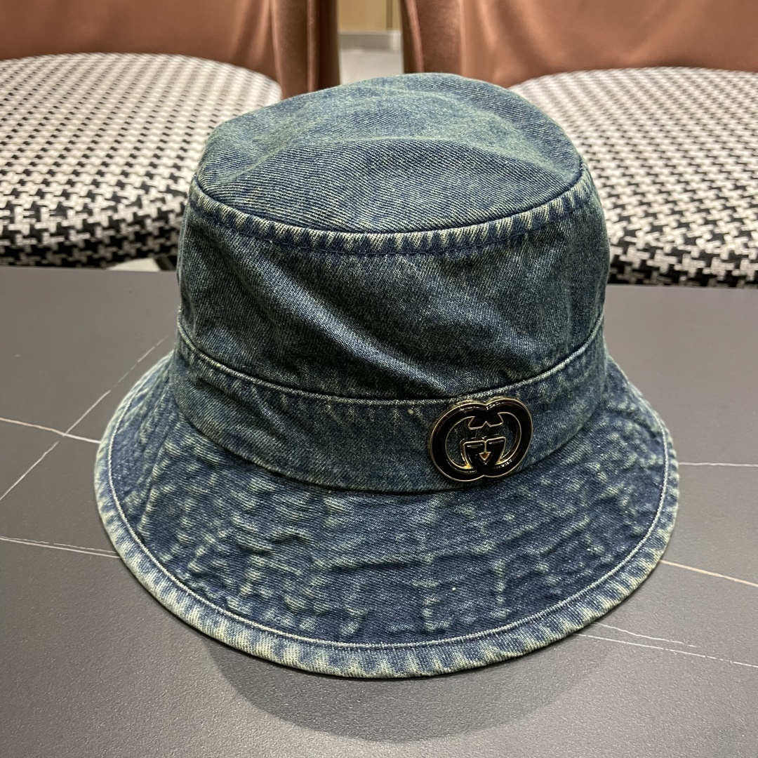 Gucci denim bucket hat