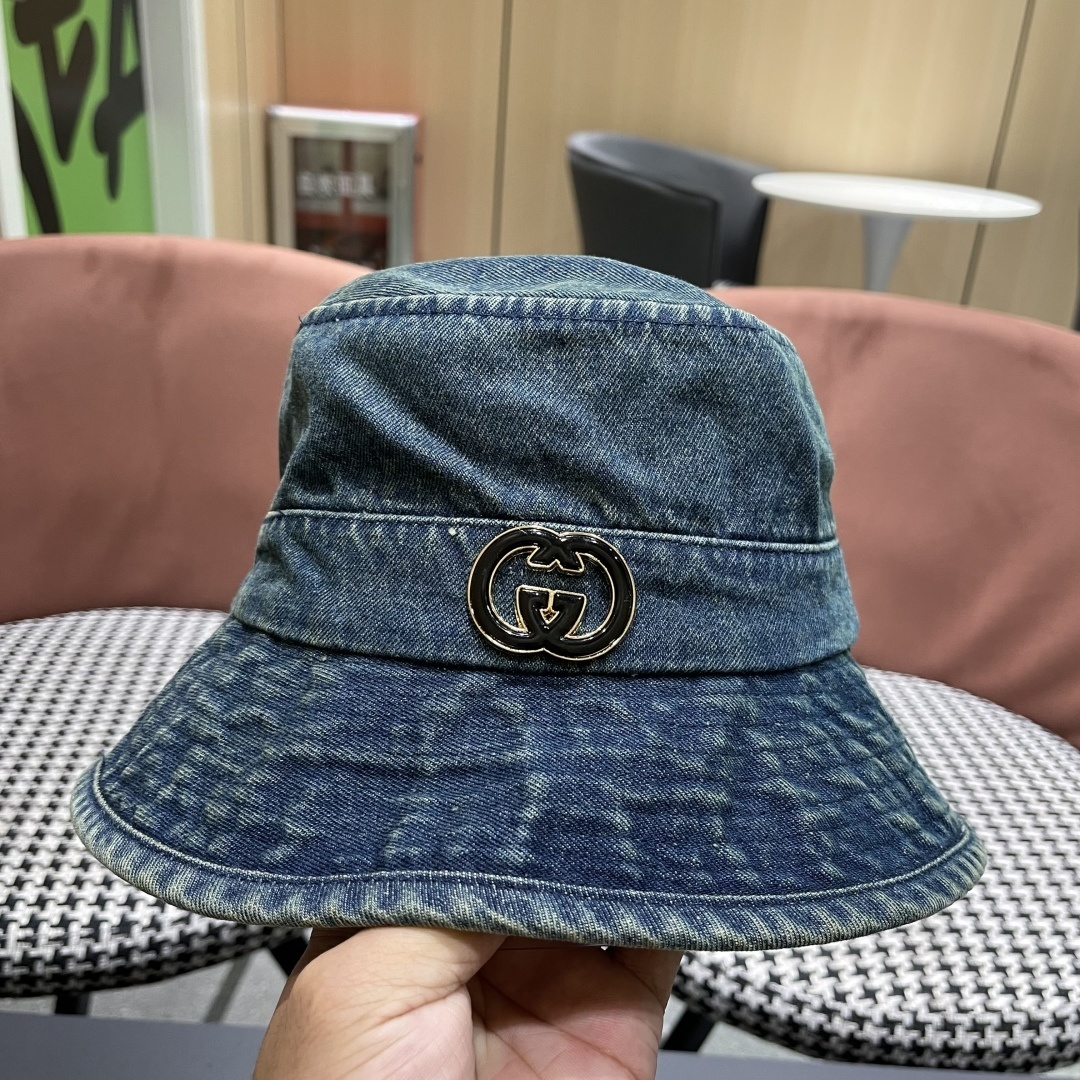 Gucci denim bucket hat