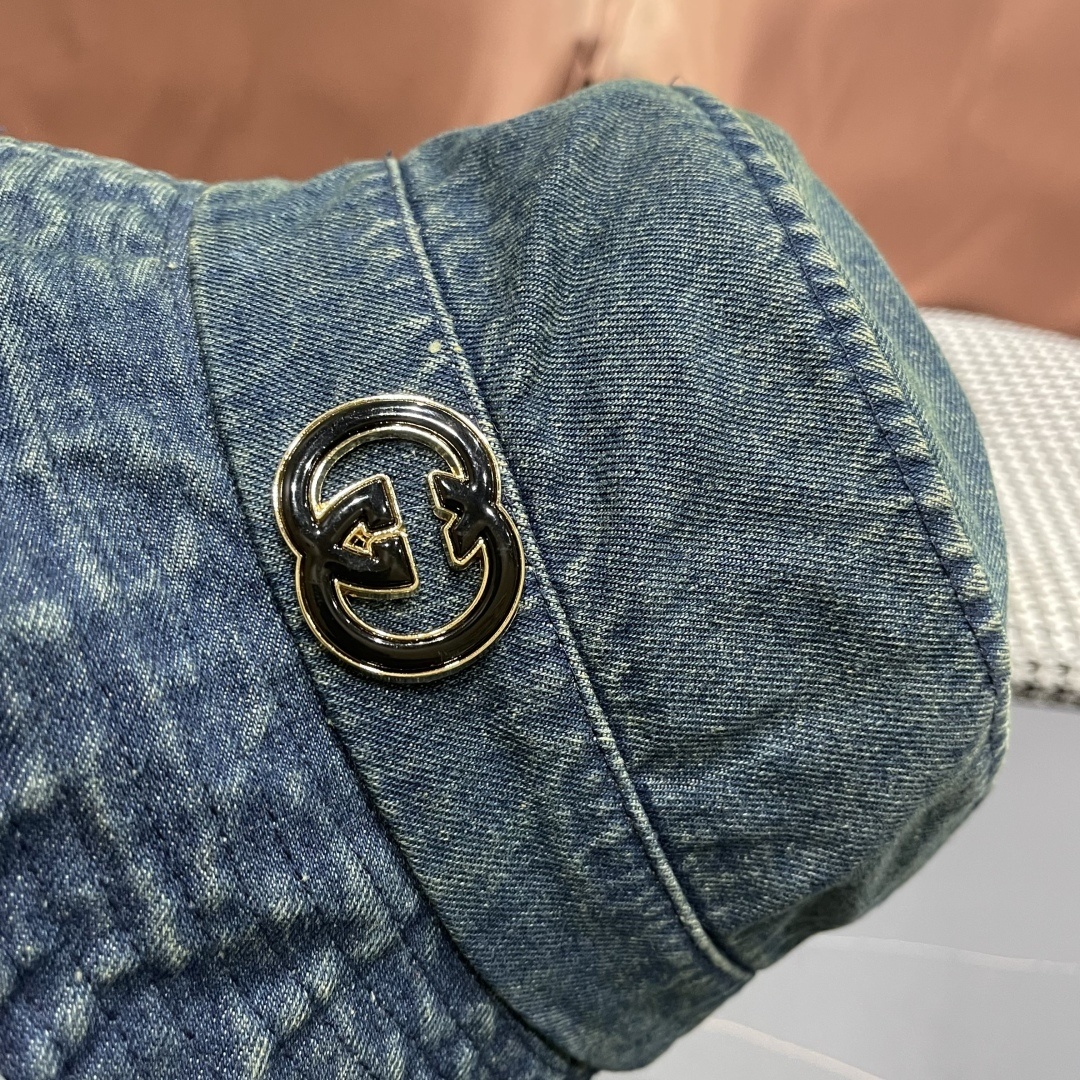 Gucci denim bucket hat