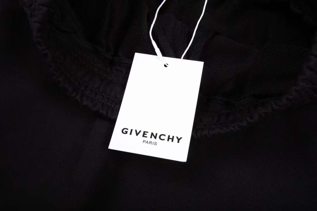 Givenchy logo-print track shorts in black cotton
