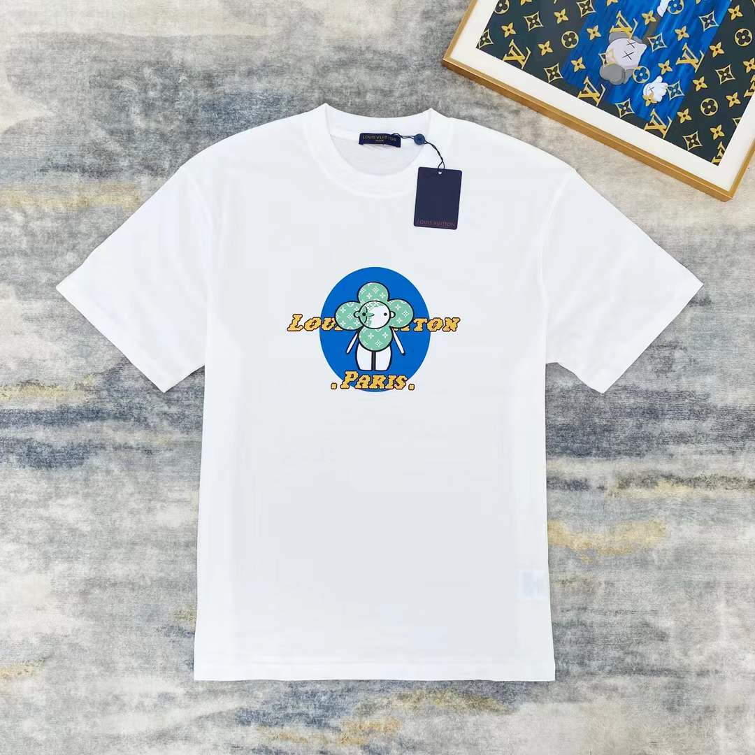 LV Vivienne mascot graphic T-shirt in white