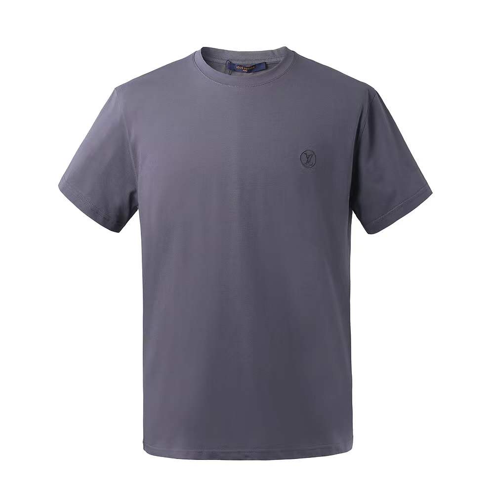 LV Charcoal Logo Patch T-Shirt crafte