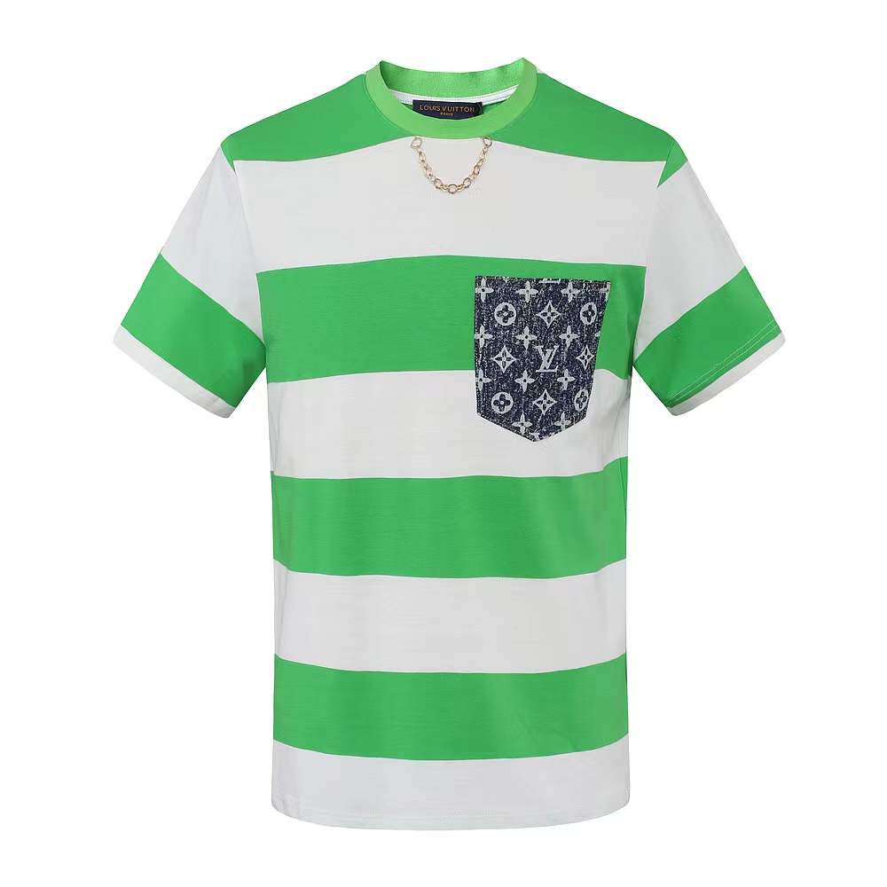 LV Striped Monogram Pocket T-shirt