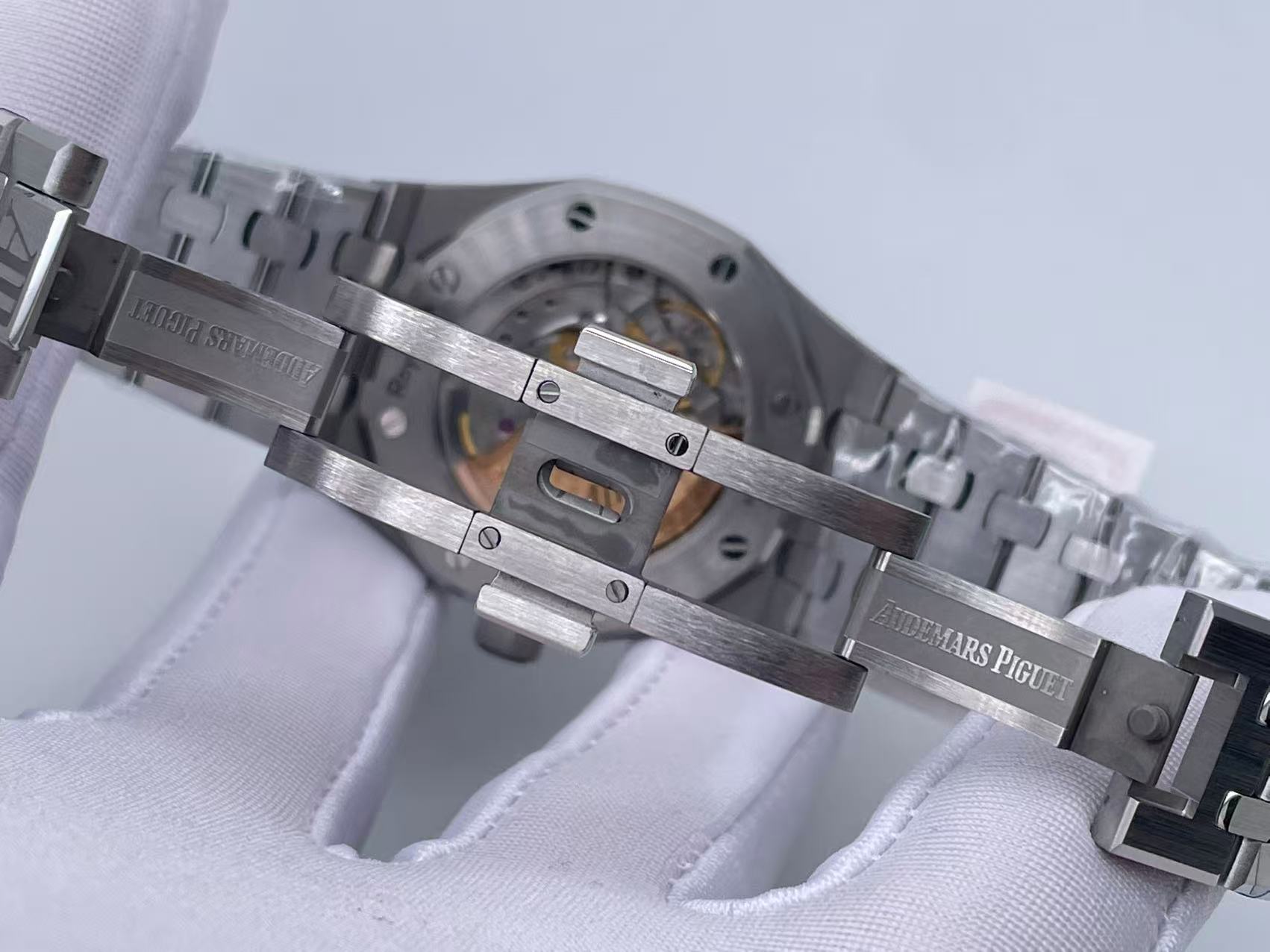 Royal Oak 37mm 15450 SS ZF 1:1 Best Edition Black Textured Dial on SS Bracelet SA3120 Super Clone $468