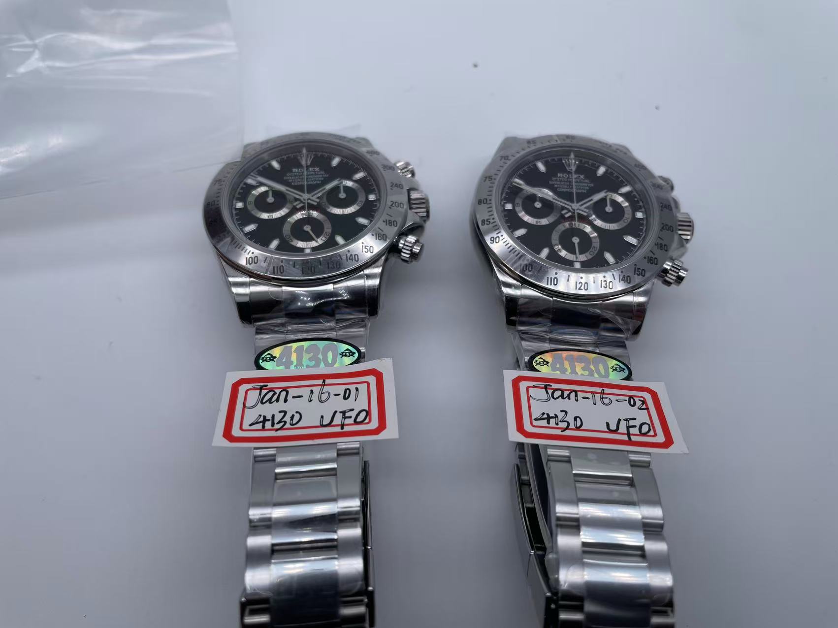 ROLDYT0732B - Daytona 116520 SS/SS Black/Stk UFO UF4130 $788