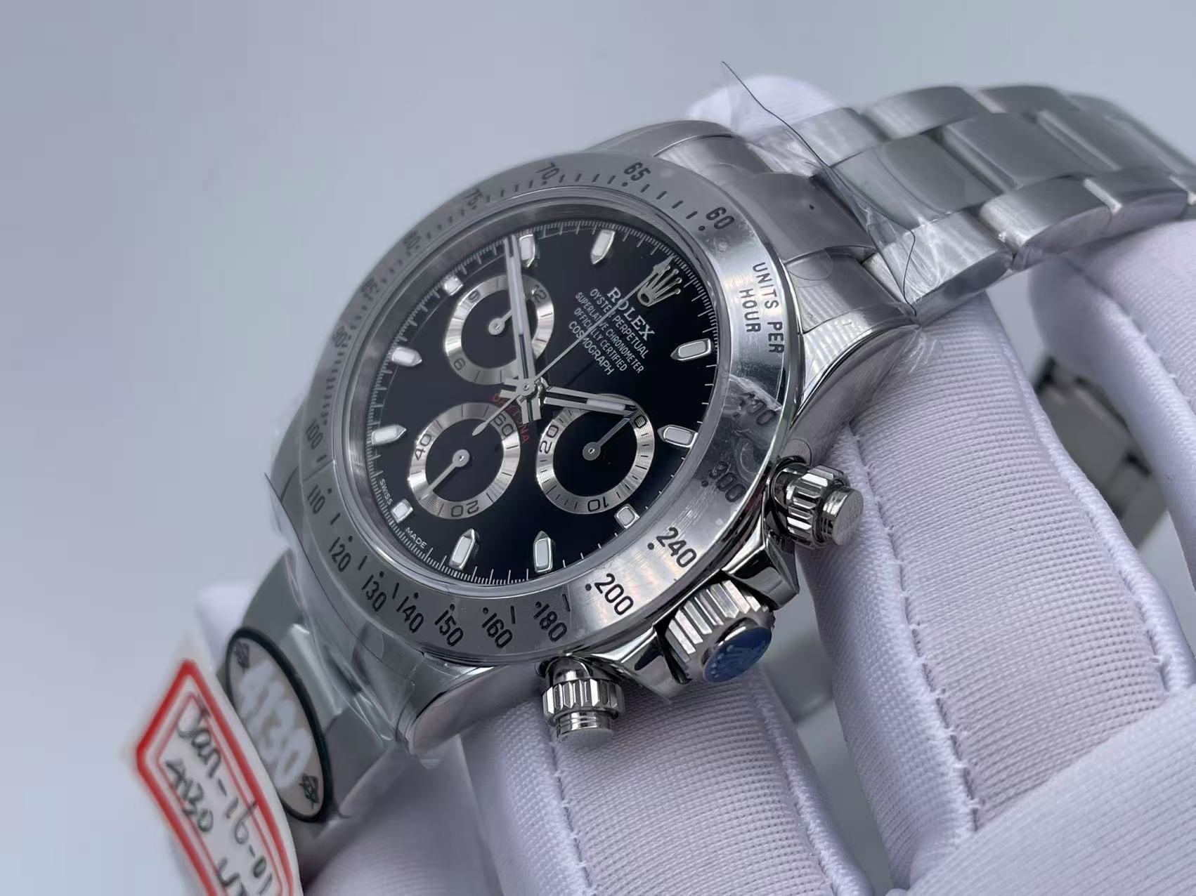 ROLDYT0732B - Daytona 116520 SS/SS Black/Stk UFO UF4130 $788