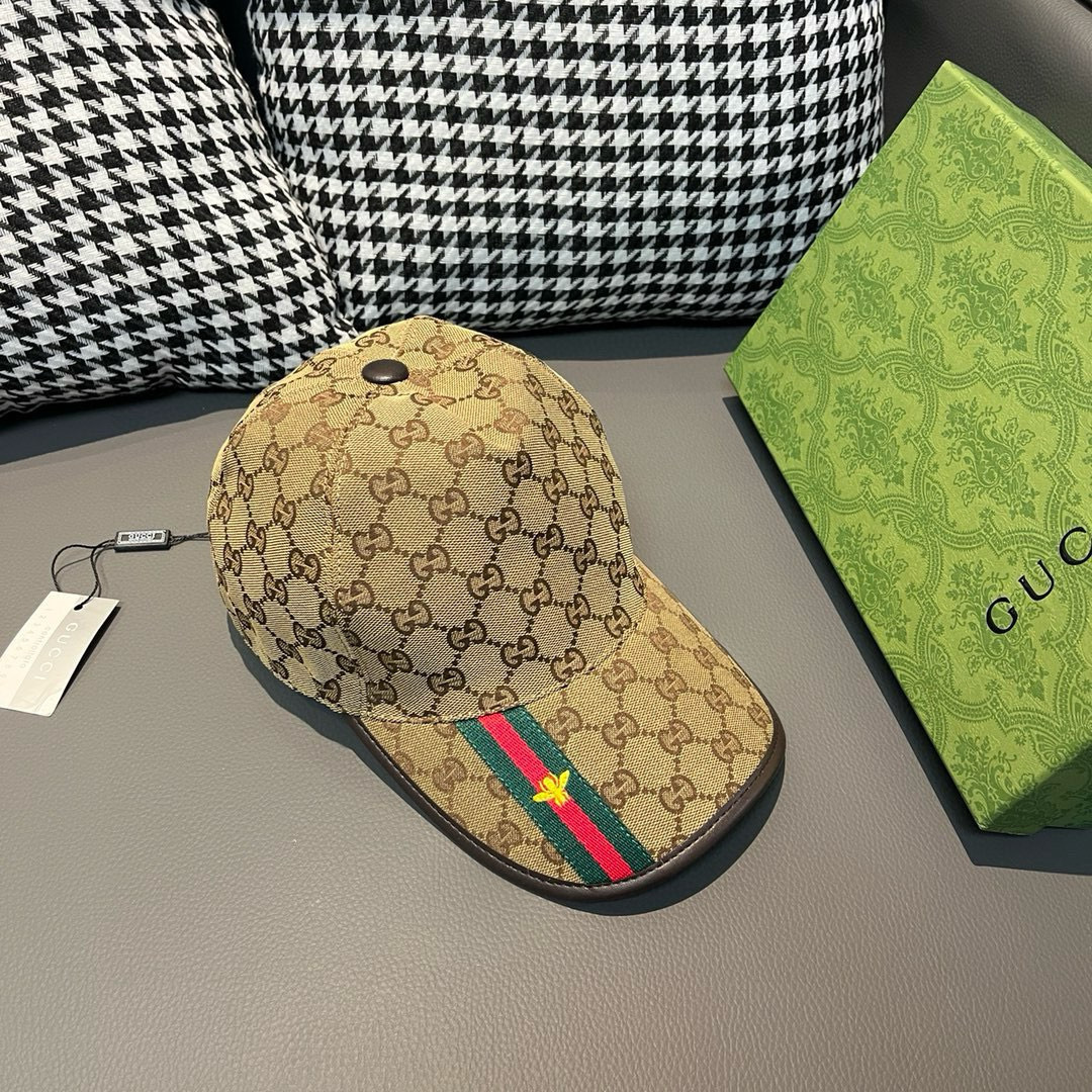 Gucci Original GG canvas baseball hat with Web detail