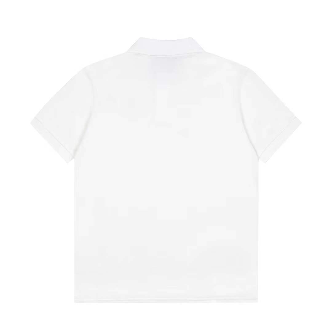 Valentino Garavani Cotton Piqué Polo Shirt with Vlogo Signature Patch White