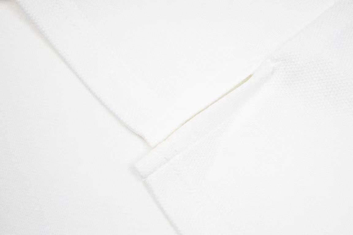 Valentino Garavani Cotton Piqué Polo Shirt with Vlogo Signature Patch White