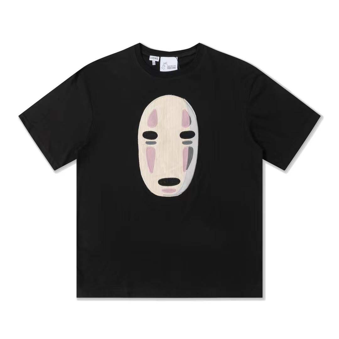 Loewe x Studio Ghibli Spirited Away Kaonashi No-Face embroidered t-shirt in white