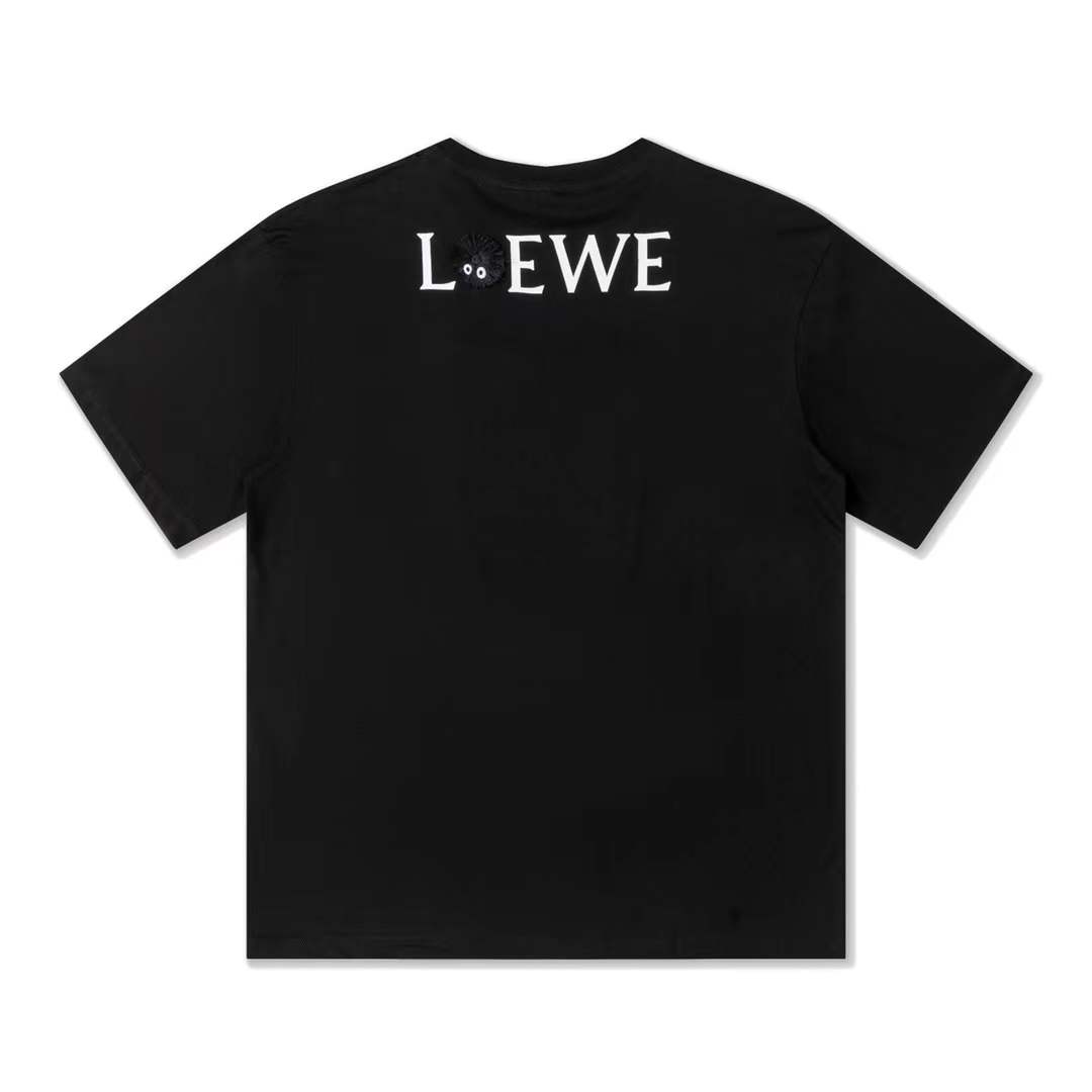 Loewe x Studio Ghibli Spirited Away Kaonashi No-Face embroidered t-shirt in white