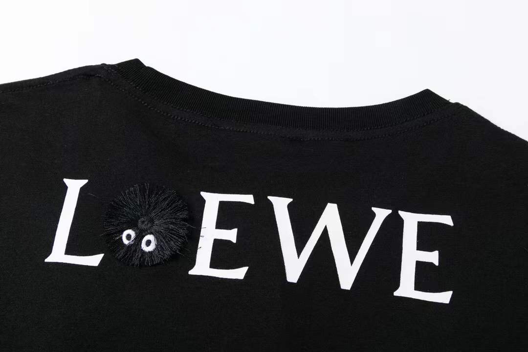 Loewe x Studio Ghibli Spirited Away Kaonashi No-Face embroidered t-shirt in white