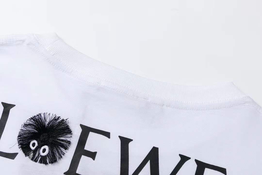 Loewe x Studio Ghibli Spirited Away Kaonashi No-Face embroidered t-shirt in white