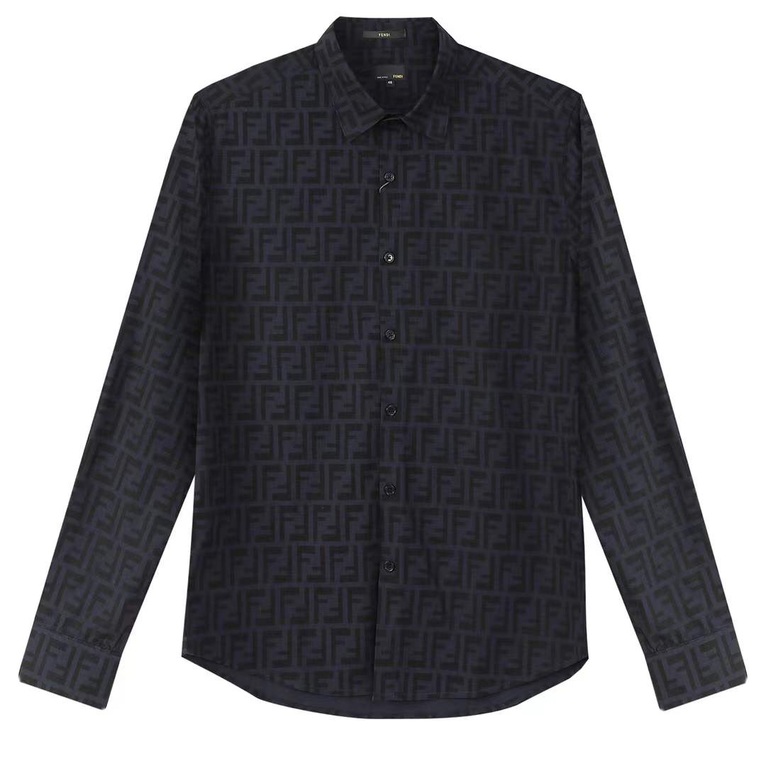 Fendi Embossed Jacquard FF Logo Shirt