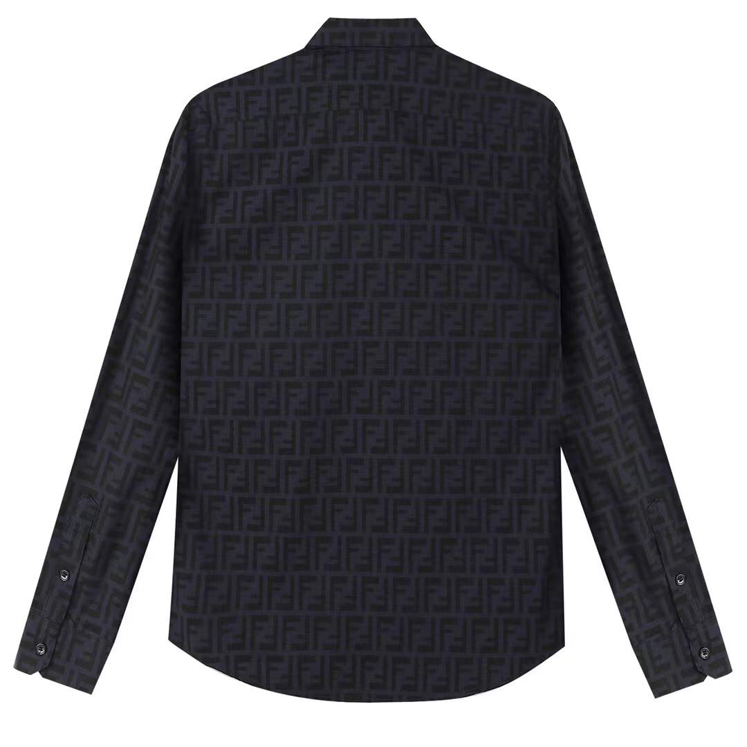 Fendi Embossed Jacquard FF Logo Shirt