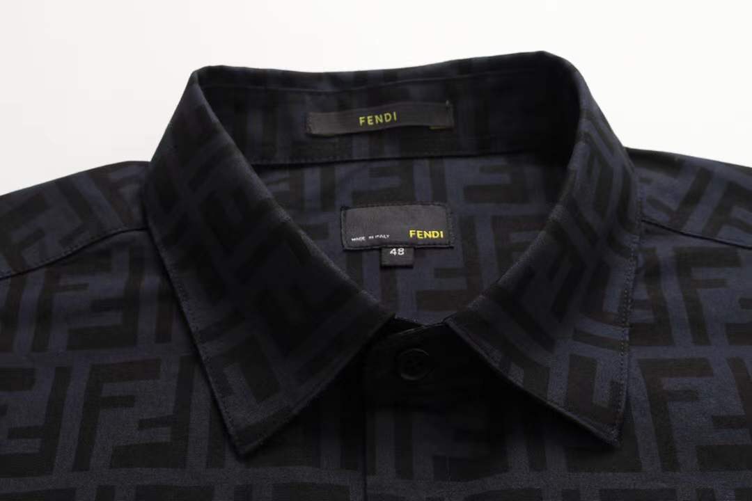 Fendi Embossed Jacquard FF Logo Shirt