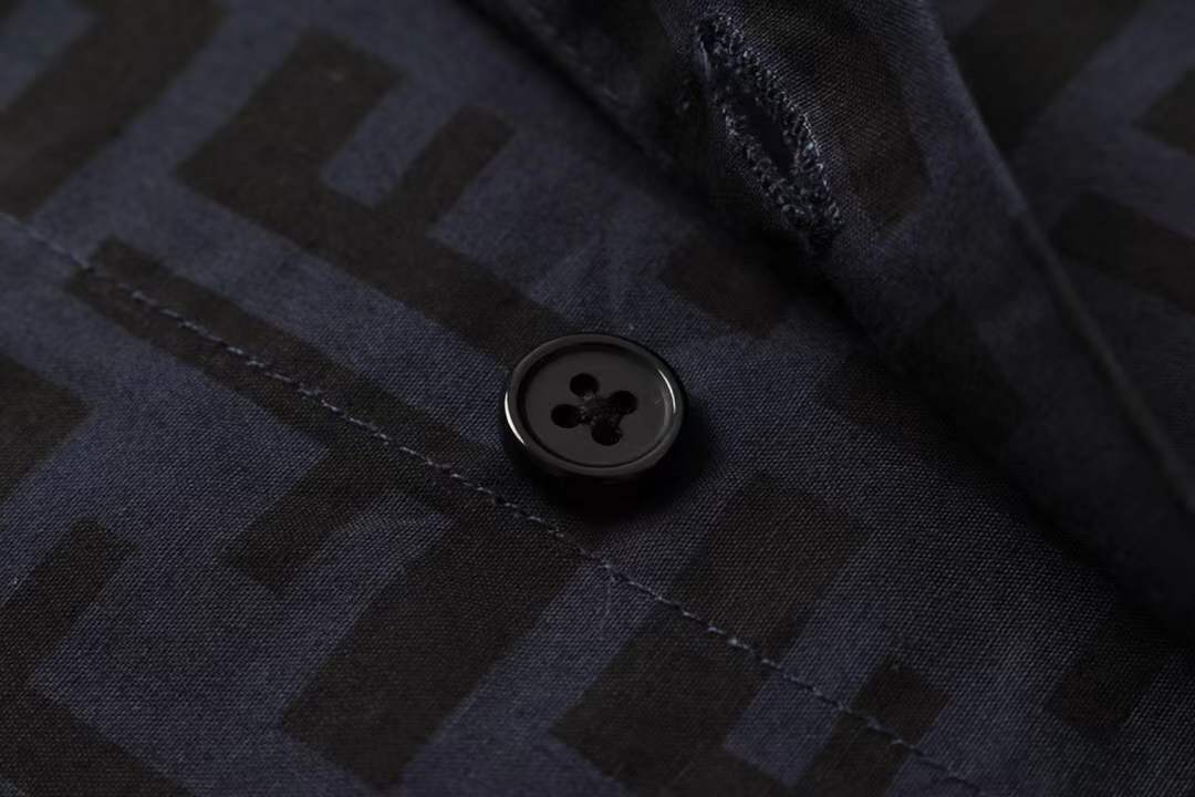 Fendi Embossed Jacquard FF Logo Shirt