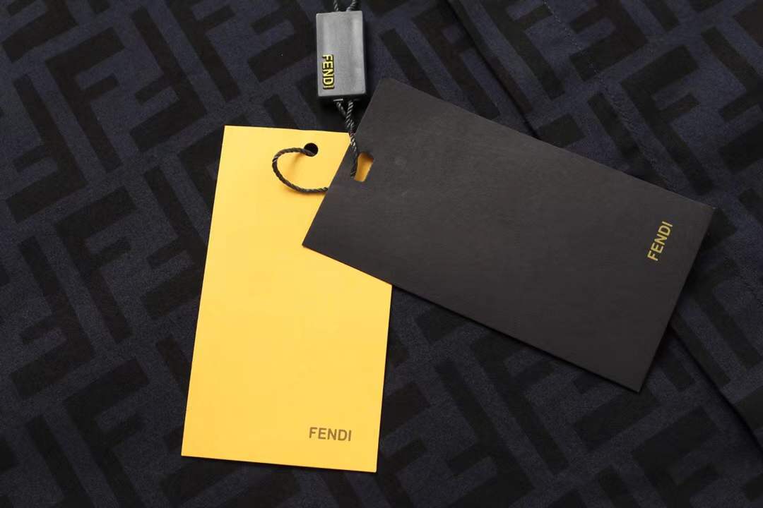 Fendi Embossed Jacquard FF Logo Shirt