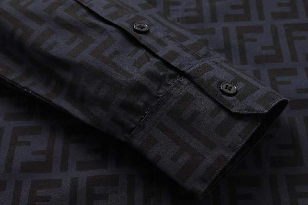 Fendi Embossed Jacquard FF Logo Shirt