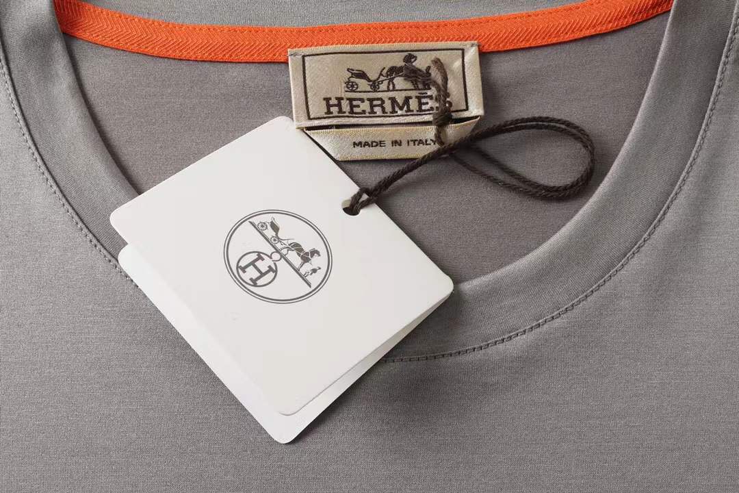 Hermes men's t-shirt Grey