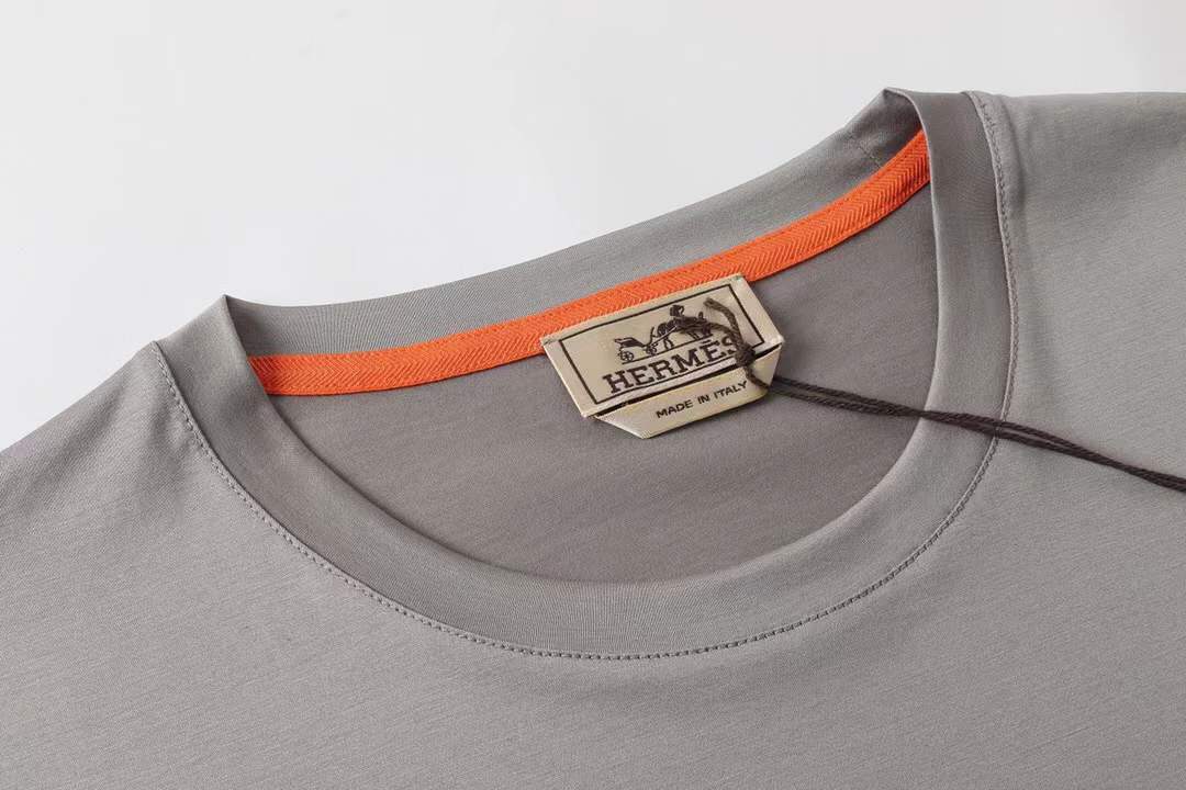 Hermes men's t-shirt Grey