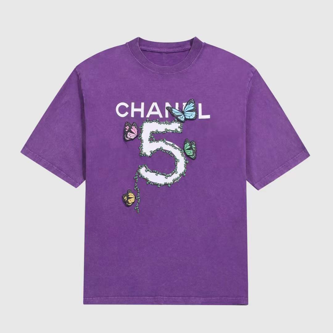 Chanel x Pharrell Coco Chanel Logo T-Shirt with a butterfly design