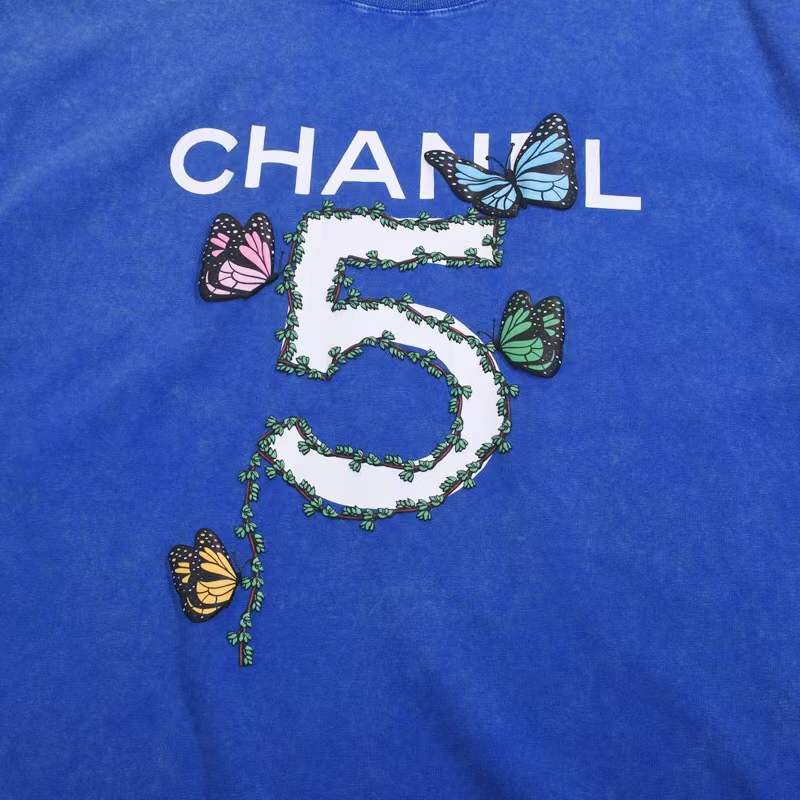Chanel Number 5 butterfly T-shirt