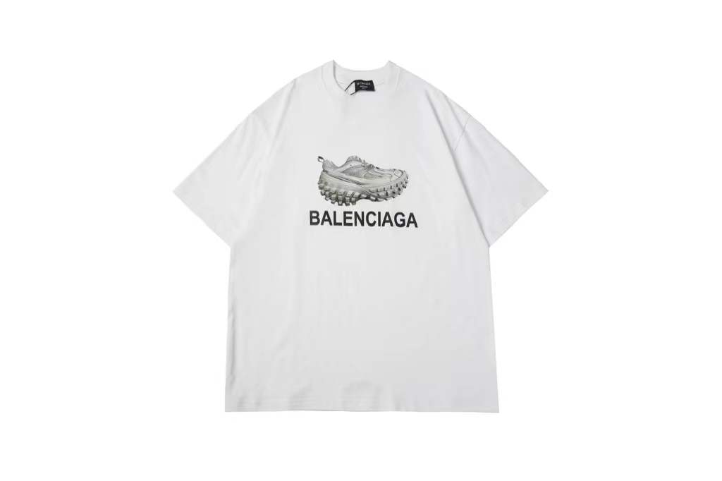 Balenciaga Mirror Balenciaga T-shirt in white cotton