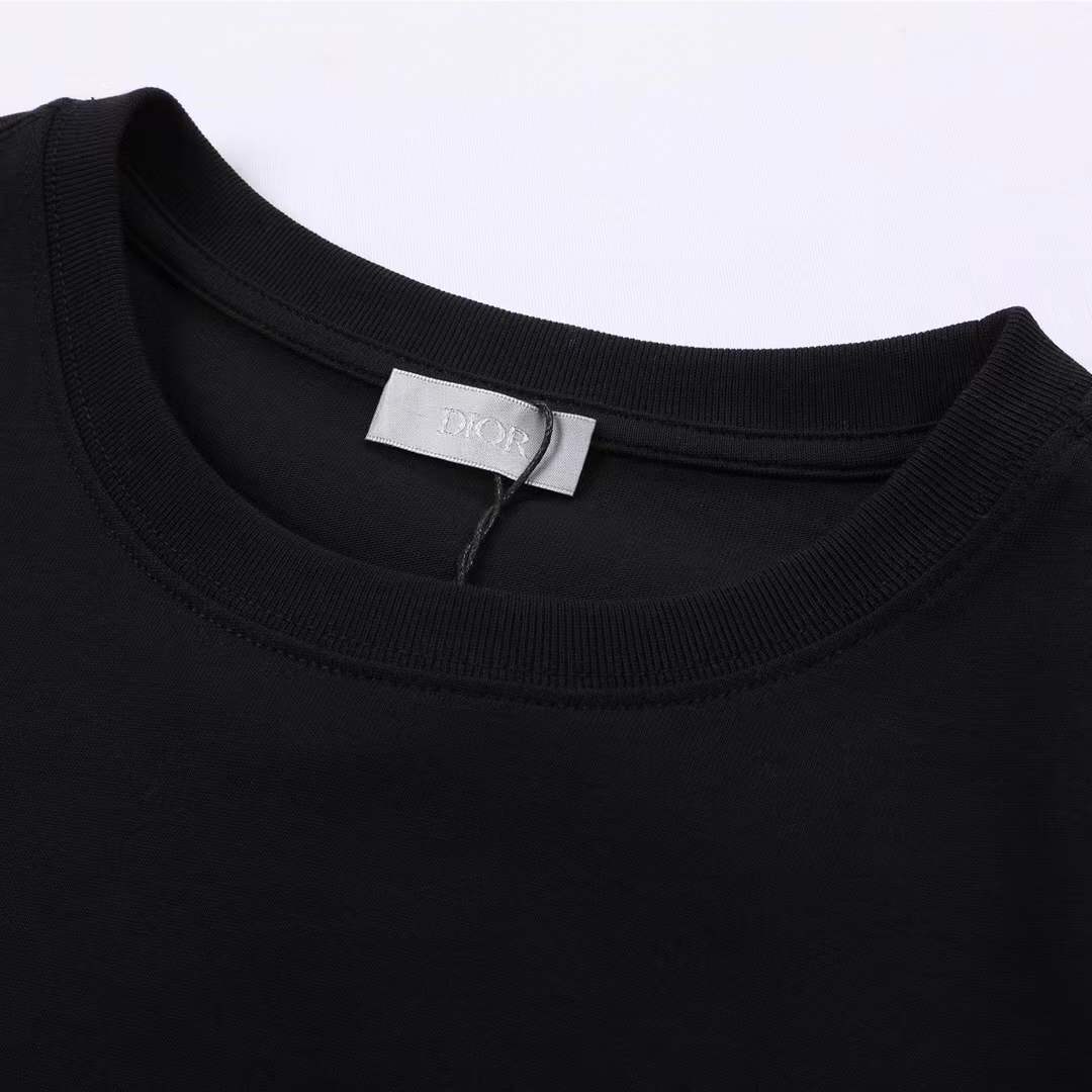 Dior logo-embroidered T-shirt made from cotton interlock fabric