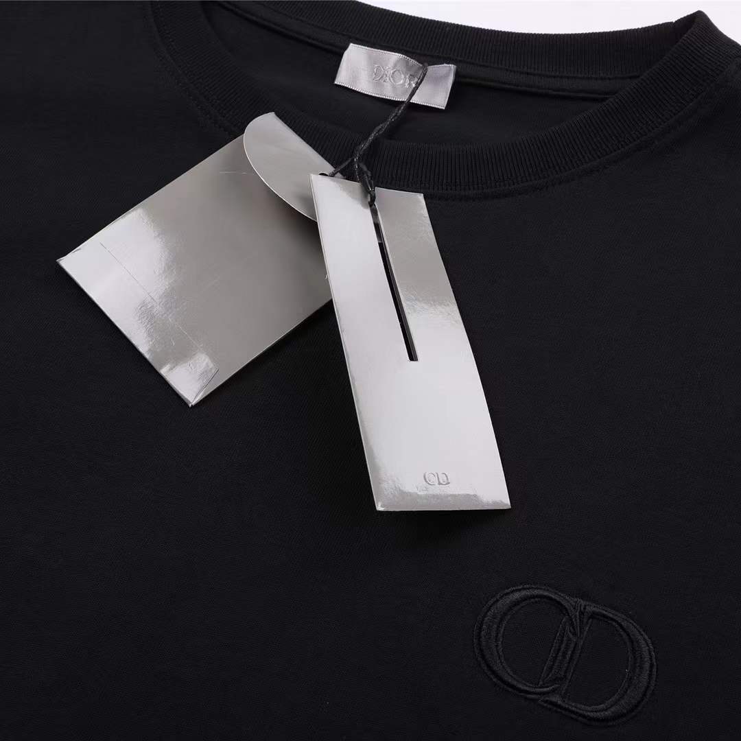 Dior logo-embroidered T-shirt made from cotton interlock fabric
