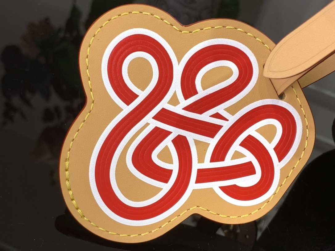 LV x Nigo Nil shoulder bag in brown canvas with gold-tone hardware