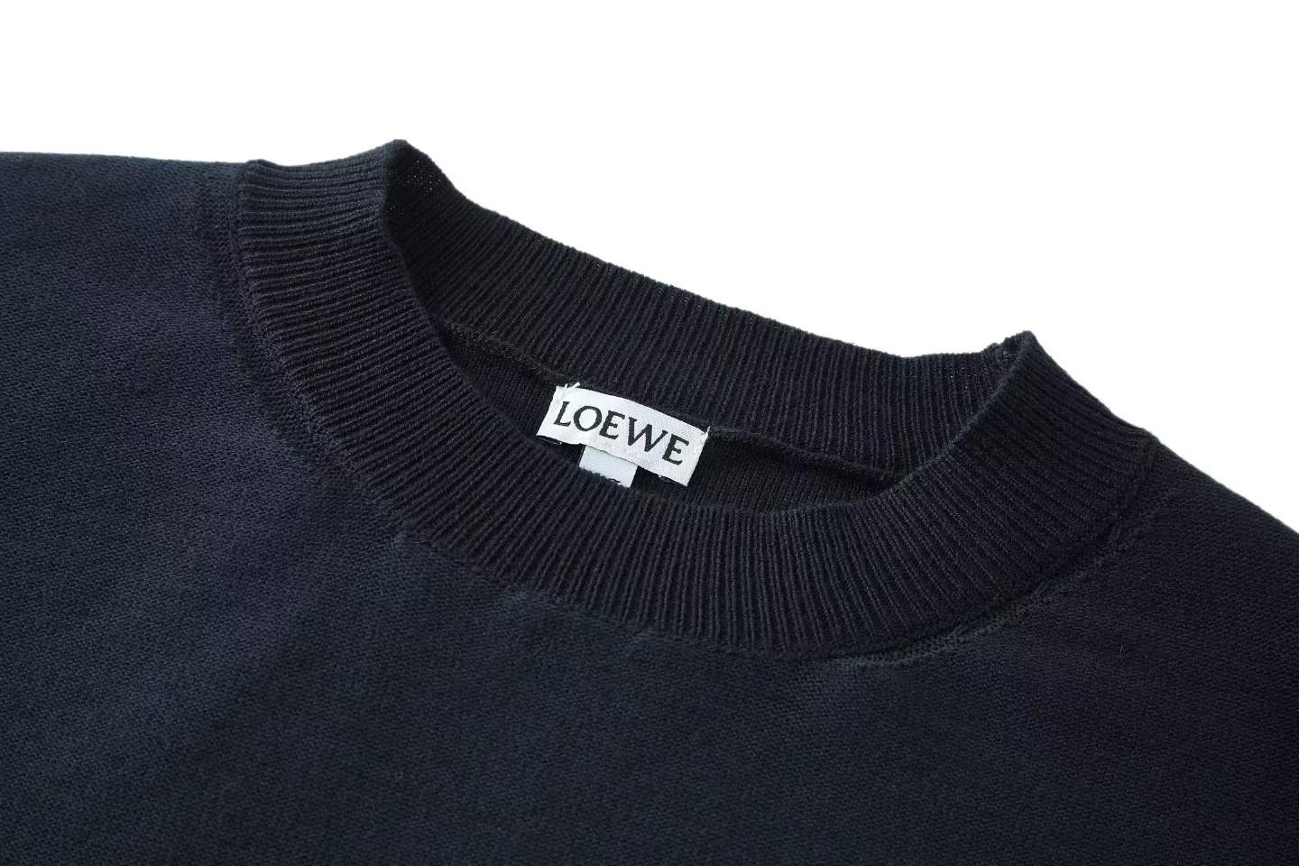 loewe x Louis Wain Anagram wool-blend sweater in navy blue.