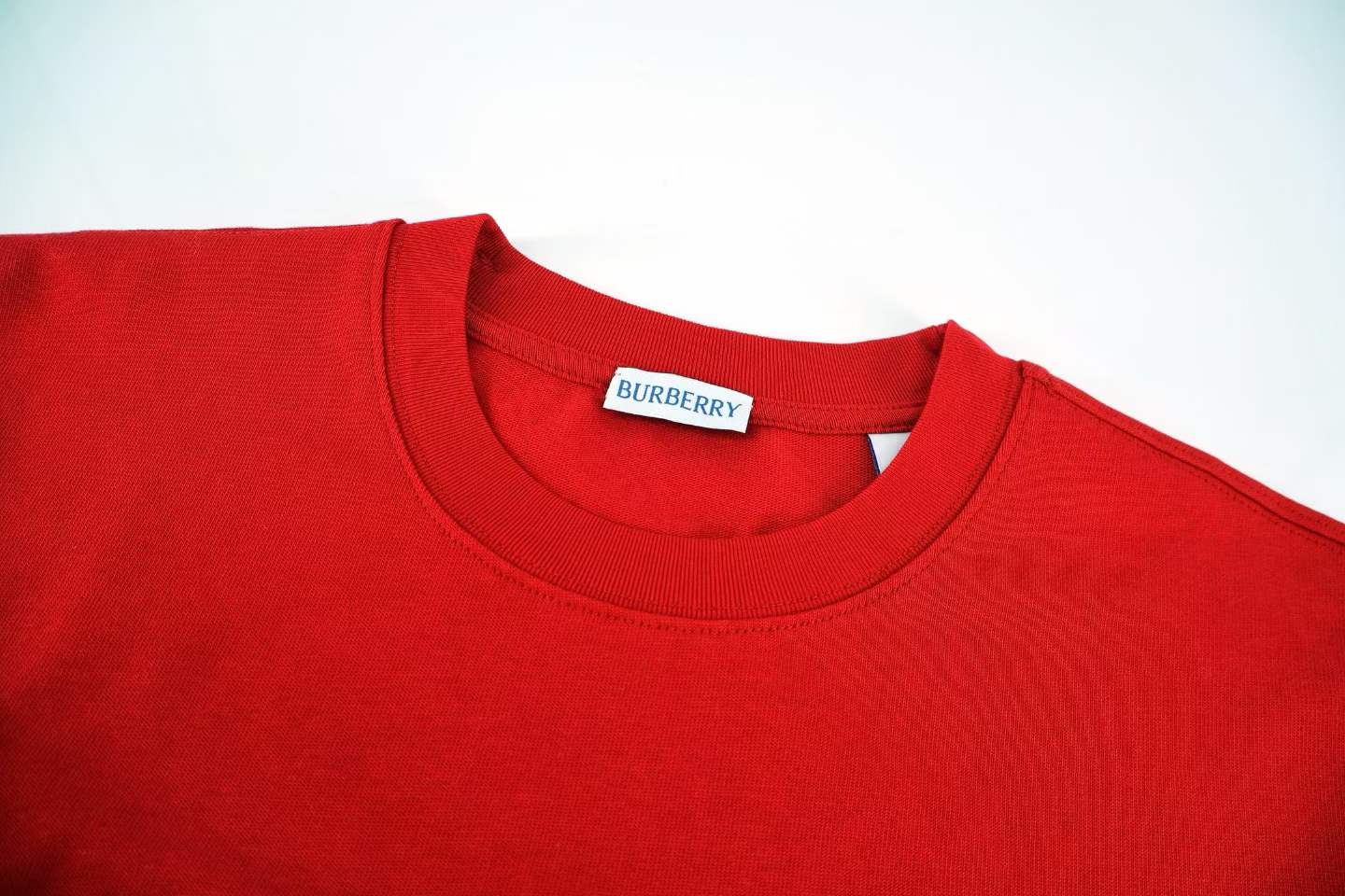 Burberry EKD Cotton T-shirt in red.